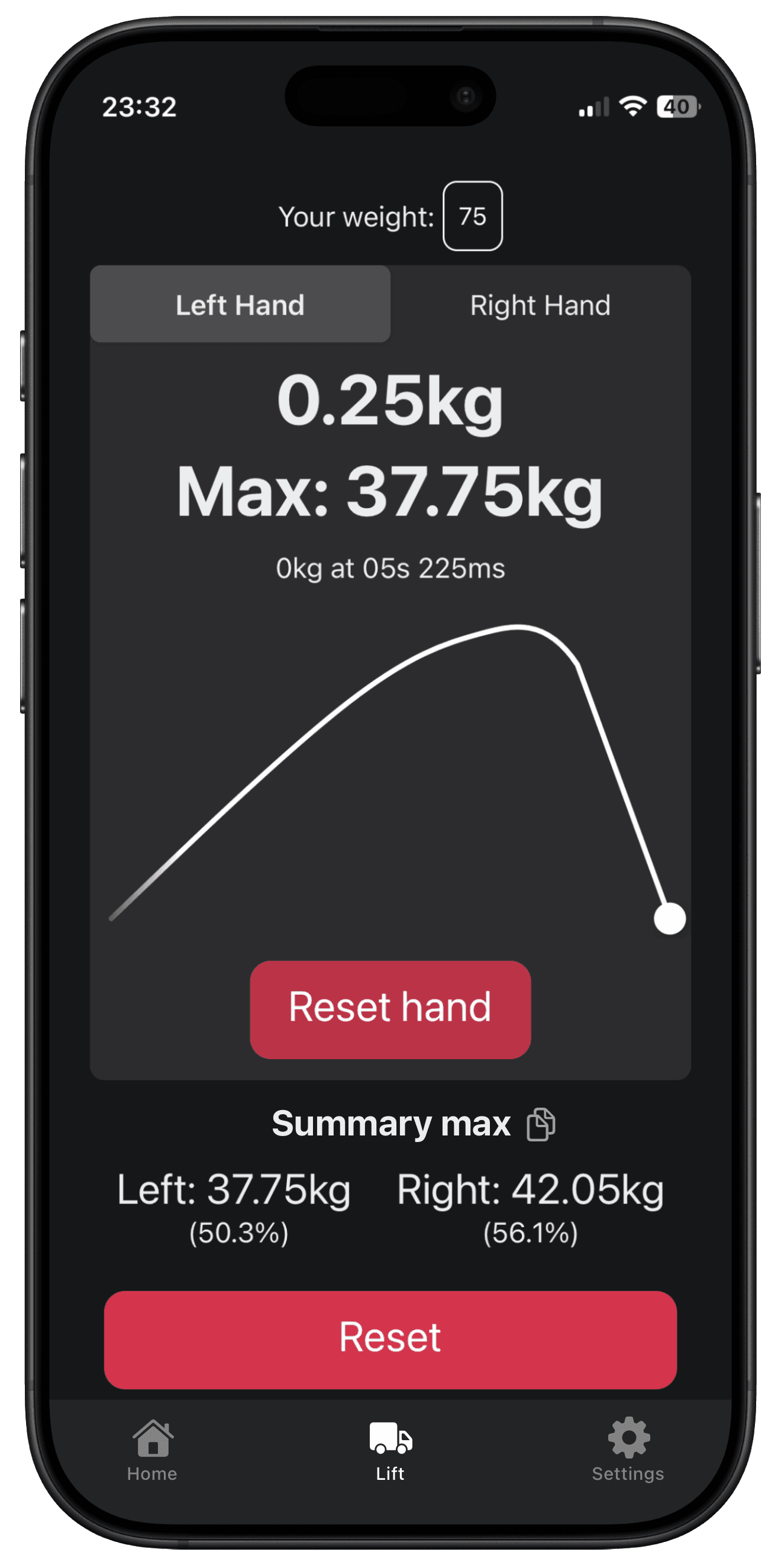 Hangs Free App Dark Screenshot